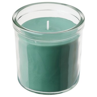 Scented Candle In Glass Fresh Grass/Light Green 40 Hr