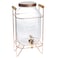Homekraft Glass Dispenser W/ Rose Gold Stand (18.5 x 17.5 x 32 cm, 4 L)
