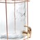 Homekraft Glass Dispenser W/ Rose Gold Stand (21 x 19.5 x 37 cm, 6 L)