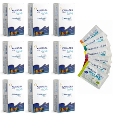New Kamagra Kam Jelly Sachet Pack Of 9