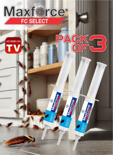 FC Select 10g Injection Bait - Fast-Acting Roach Killer Solution Pack Of 3