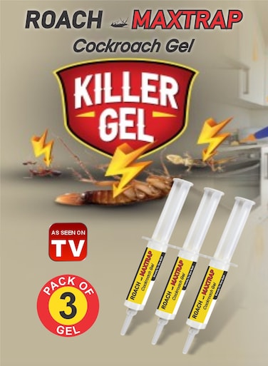Roach Maxtrap Cockroach Control Gel - Long-Lasting Effect 10g Pack Of 3