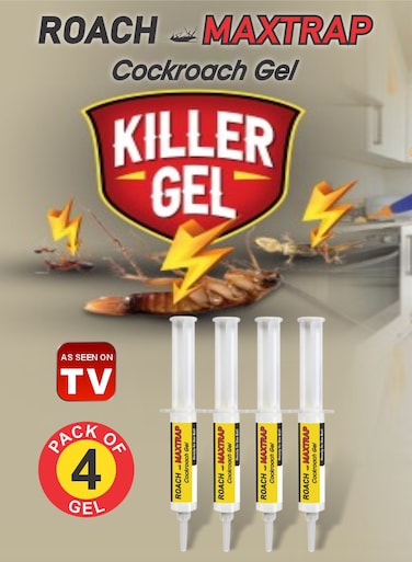 Roach Maxtrap Gel - Precision Cockroach Bait Solution 10g Pack Of 4