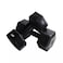 Plastic Coated Dumbbell for Home Gym Fitness Training Black Color Dumbbell- 2X7Kg