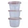 Bager Eco-Fresh Round Storage Container, Food Storage Container- 3X1230ml