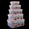Plastic Food Grade Food Storage Box, Food Containers in Different Sizes- 5pcs