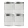 Plastic Storage Jar, Kitchen Food Storage Containers For Pantry Organization - 4X500ML