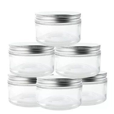 Plastic Storage Jar, Kitchen Food Storage Containers For Pantry Organization - 6X250ML
