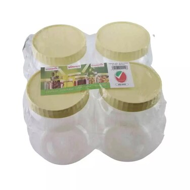 Sunpet Plastic Storage Container, Kitchen Storage &amp; Container Box, Capacity - 4X1000ml