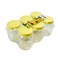 Sunpet Multipurpose Medium Size Top Yellow Plastic Medium Food Storage Container- 6X500ml