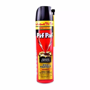 Pif Paf Cockroach &amp; Ant Killer, Pif Paf Kill &amp; Protect 500ml- Black