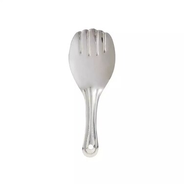 Raj Steel Rice Serving Silver Spoon, 25 Cm