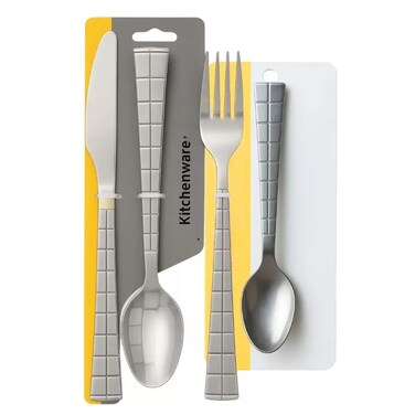 Stainless Steel Dinning Cutlery Set With Spoon Fork And Knife- 4Pcs