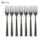 Kovar Stainless Steel Black Cake Fork Set- 6Pcs