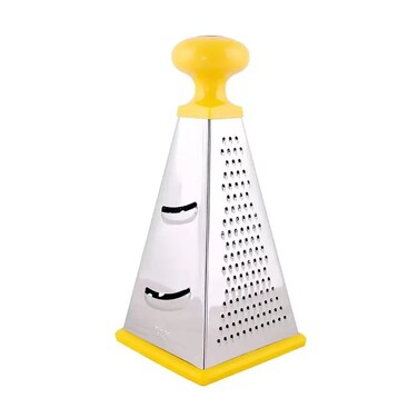 Stainless Steel 4 Sided Multifunctional Vegetable Grater Slicer- Yellow