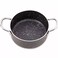 Non-Stick Classic Casserole Aluminium Casserole Black Aluminium Mini Casserole Small Pot For Cooking Without Lid