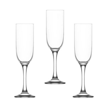 Lav Tokyo Stemware Sturdy Champagne Drinking Glass 210CC- 3pcs