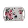 Floral Printed Elegant Melamine Serving Tray With Integrated Handles- 42X28cm