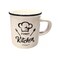 White Ceramic Funny Kitchen Printed Stoneware Mug- White