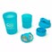 Smart Cup with 3 Compartments Conveniently Store Powder, Snacks - Sky Blue