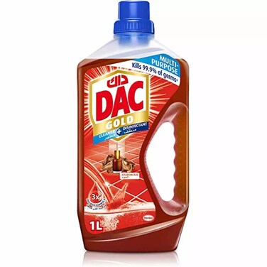 DAC Gold Disinfectant Multipurpose Cleaner Wood (1 liter) removes 99.9% of germs and bacteria