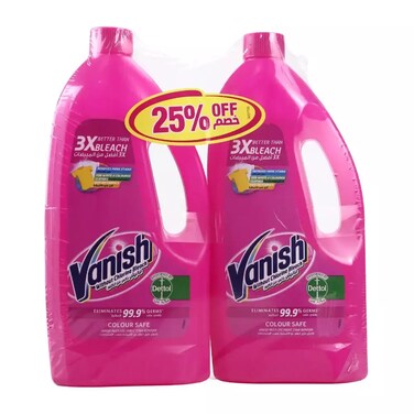 Multi-Use Fabric Stain Remover, Kills 99.9 Percent Germs, Twin Pack - 2X1 Liter