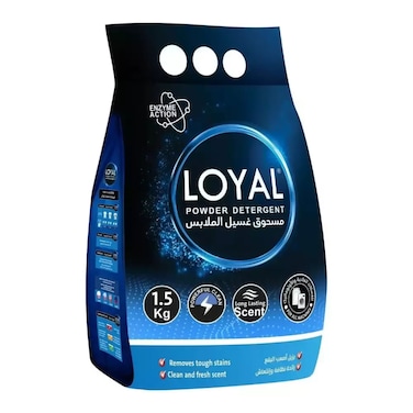 Loyal Powder Detergent with Long-Lasting Scent and Enzyme Action- 1.5Kg