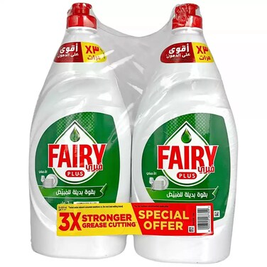 Fairy Max Plus Original Dish Washing Liquid With Pack Of 2 Pieces- 2X600ml