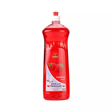 Mom Strawberry Dishwashing Liquid For Cleaning Utensils- 1 Litre
