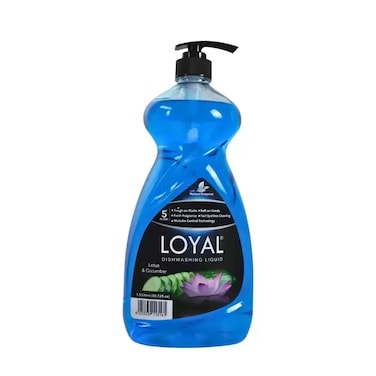 Loyal Natural Enzymes Dishwashing Liquid with Lotus And Cucumber- 1.5Ltr