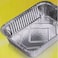 Falcon Aluminium Food Containers With Lid 23X17 Cm- 10Pcs