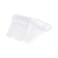 Foodpack Disposable Clear Plastic Tea Spoons 6.5 Inch Size- 50Pcs