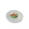 Ecno Pack Divider Plate Disposable Round Plastic Food Serving Plates 10 Inch- 20 Pieces