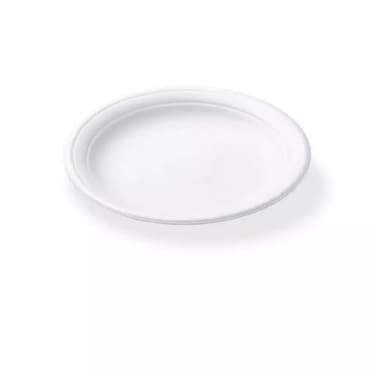 Falcon Disposable Foam Plate White Foam Plate 10 Inch- 25Pcs