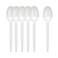 Hotpack Plastic Tea Spoon Disposable White Spoons- 50Pcs