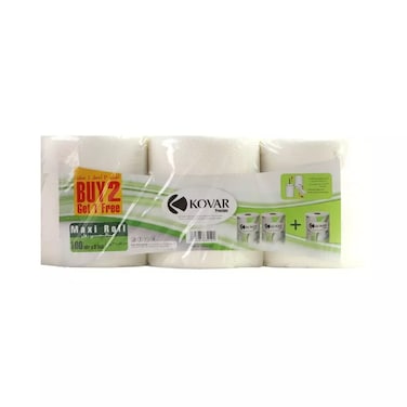 Kovar Maxi Roll Tissue Sterilized Super Absorbent Kitchen Towel- 3 Rolls