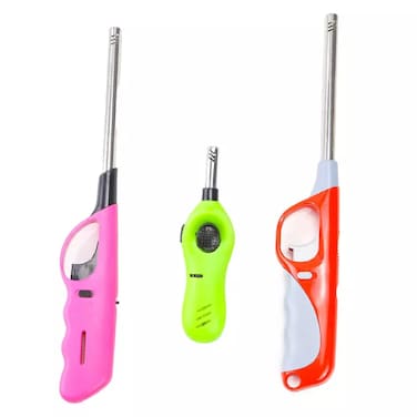 Super Gas Ignition Lighter With Butane Cartridge, Pack Of 2 Lighters And 1 Cartridge