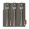 Kovar Stainless Steel Gray Cake Fork Set With Rough Pattern Handle- 3Pcs