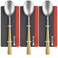 Kovar Gray Stainless Steel Table Spoon With Golden Handle- 3Pcs