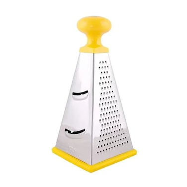 Stainless Steel 4 Sided Multifunctional Vegetable Grater Slicer- Yellow