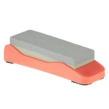 Raj 2 Sided Flatten Waterstone Knife Sharpener With Anti Slip Base- Orange