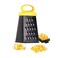 Stainless Steel 4 Sided Multifunctional Cheese Grater With Non Stick Coating- Black