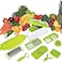 Stainless Steel One Step Precision Cutting Fruits And Vegetable Cutter- Green