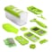 Stainless Steel One Step Precision Cutting Fruits And Vegetable Cutter- Green