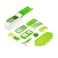 Stainless Steel One Step Precision Cutting Fruits And Vegetable Cutter- Green