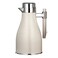 Al Marjan Arabic Vacuum Flask 1Ltr With Silver Finish In Lid And Handle 29cm- Beige