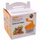 Four Bladed Knife Manual Food Chopper- Orange, Manual Machine Hand Mixer-Ideal for Kitchen Design with Stainless Blades