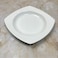 Dynasty Melamine Italy Designed 6.5 Inch Square Plate- White