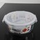 Round Glass Food Container Heat Resistant High Borosilicate Glass with Lid-880ml