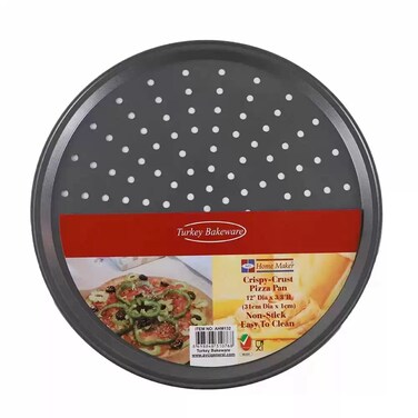Home Maker Avci Non-Stick Easy To Clean-Round Shape Crispy Crust Pizza Pan-31Cm